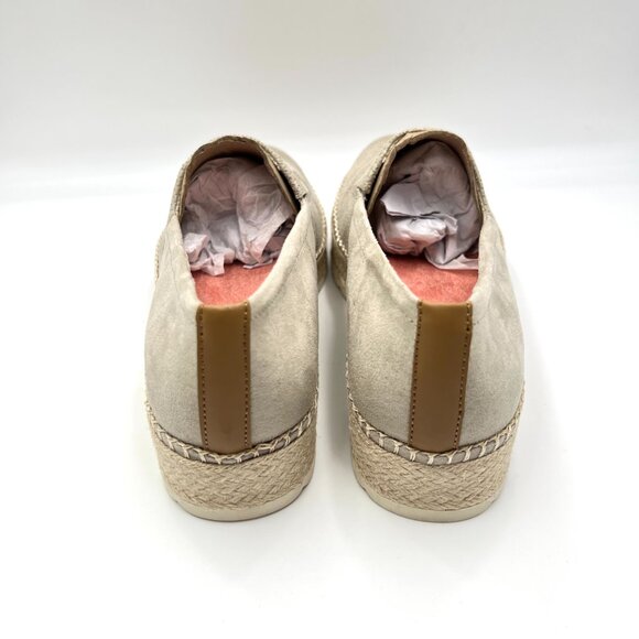 Dr Scholls Womens Sunray Greige Oatmeal Platforms Espadrilles Loafers Shoes - Picture 7 of 14